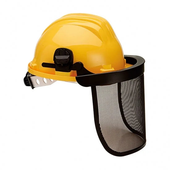 Capacete polietileno com viseira em rede - CLIMAX