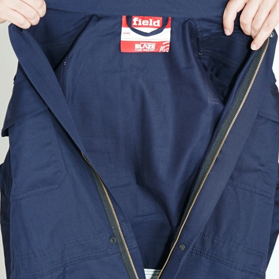 Fato macaco ignífugo e antiestático fitas refletoras 260g/m2 - Field