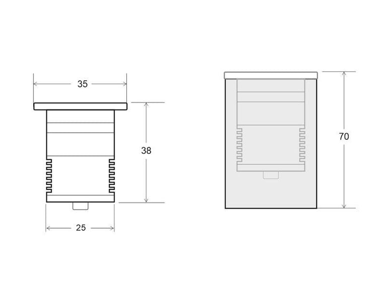 Foco Led submergível LAND MINI IP68 - 3W
