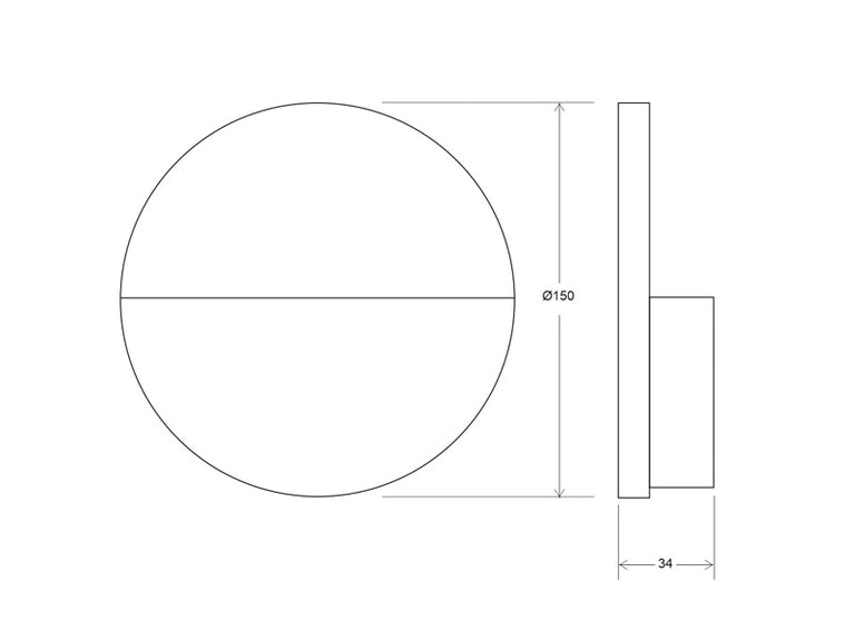 Aplique Led RANK Ø150mm - 3W