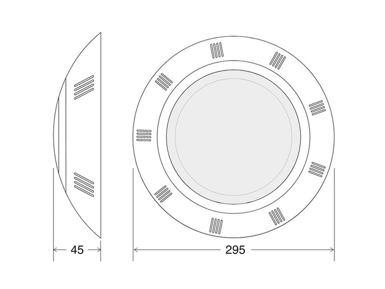 Lâmpada LED RGB+Branco neutro para piscinas - 35W