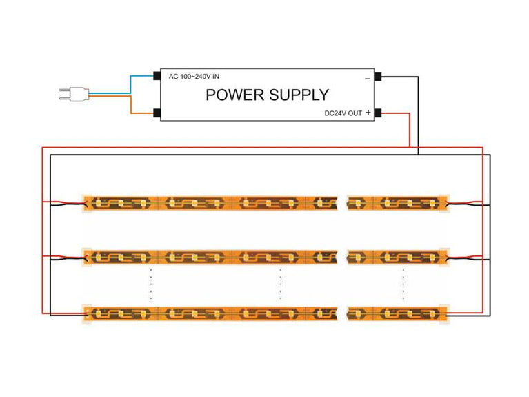 Fita LED Monocolor SMD2835 - DC24V - 5m (120Led/m)