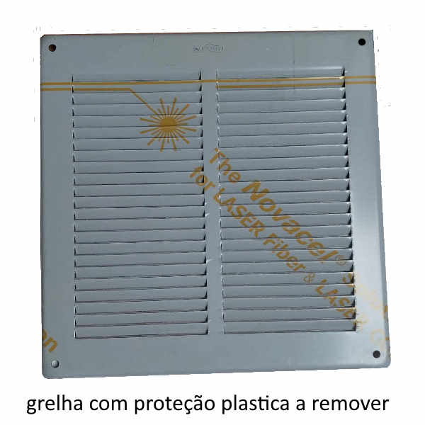 Grelha de ventilação Inox Quadradas