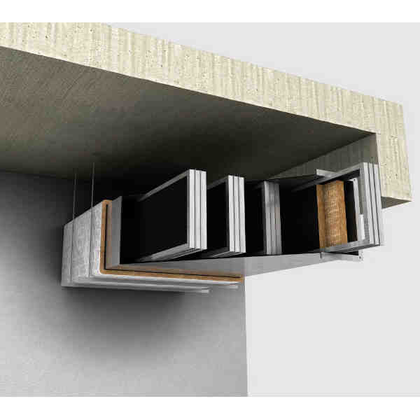 Lã de Rocha Rockwool véu acústico - Painel 231.652 - 70kg/m3