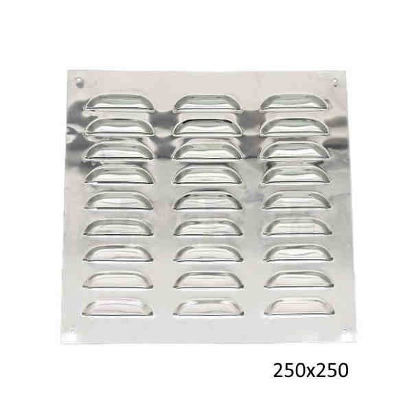 Grelha de ventilação Plana em Inox