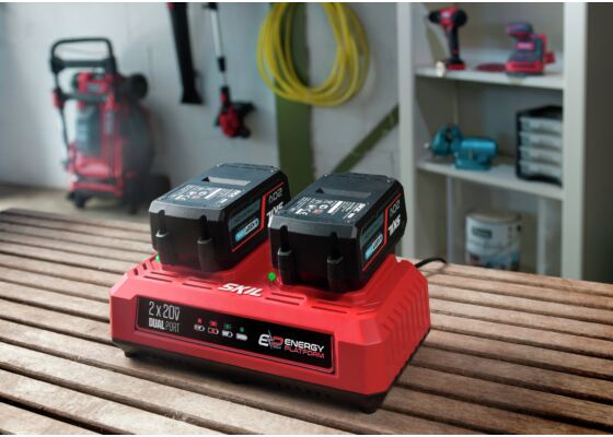 Carregador Duplo para 2x «20V MAX» (18V) - Skil