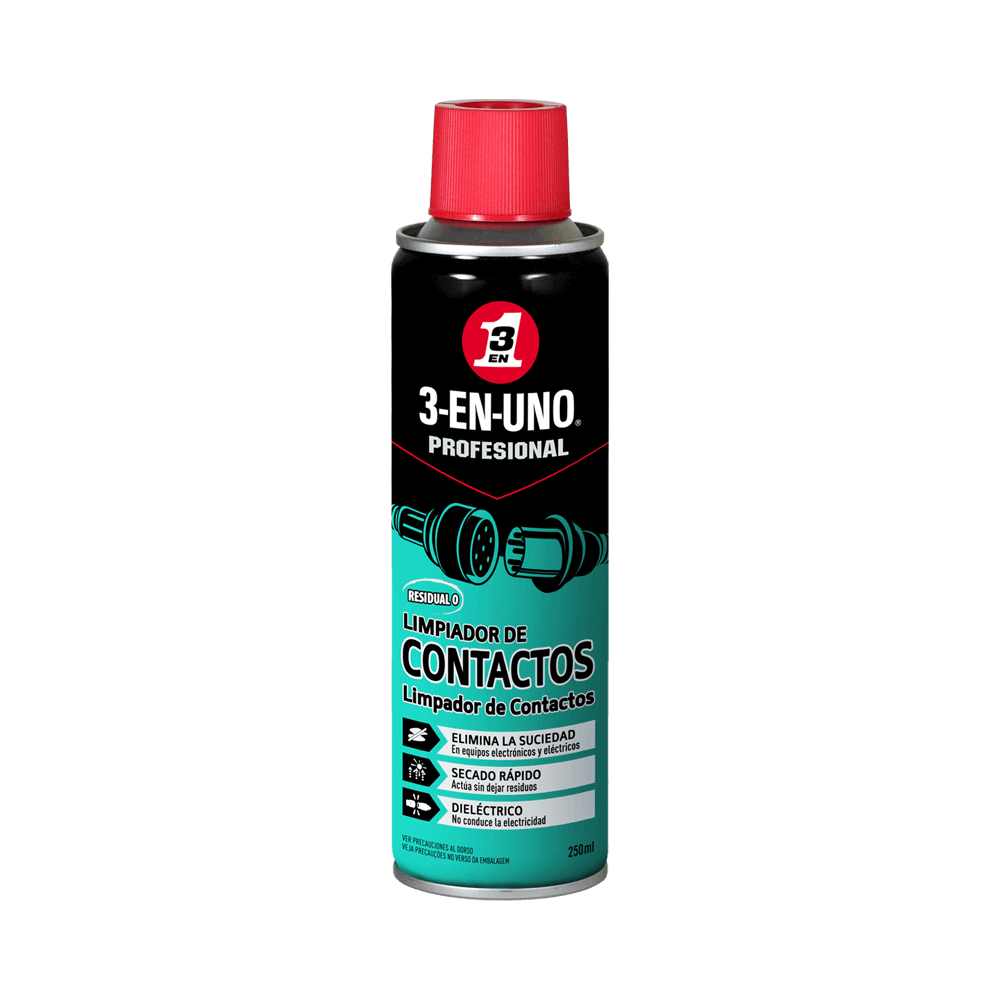 Spray limpa contactos 250 ml - 3-EN-UNO