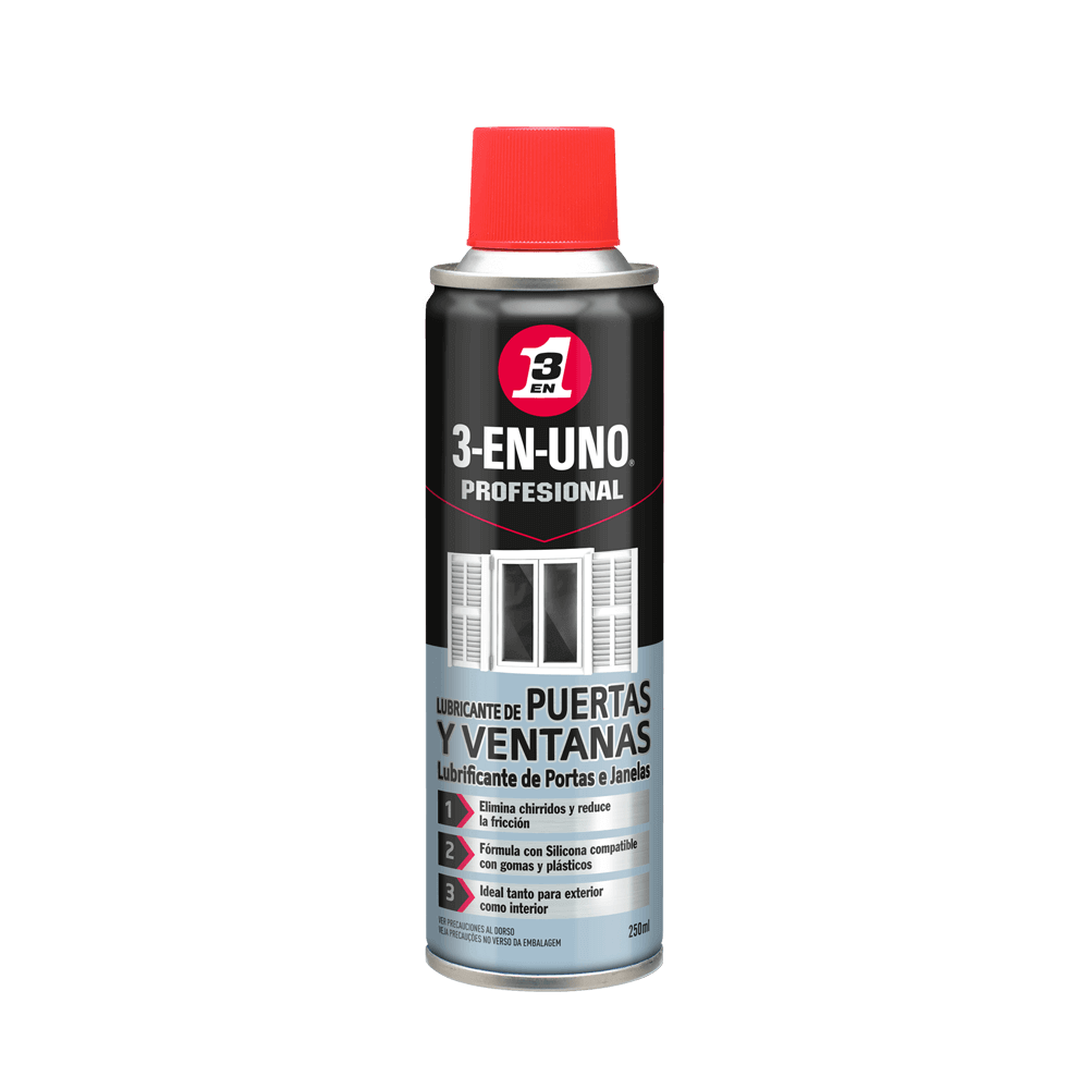 Lubrificante Portas e Janelas 250 ml - 3-EN-UNO