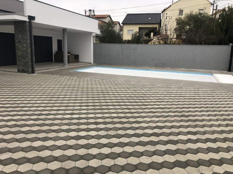Pavimento Pavê - Hexagonal - Cinza - Artebel®