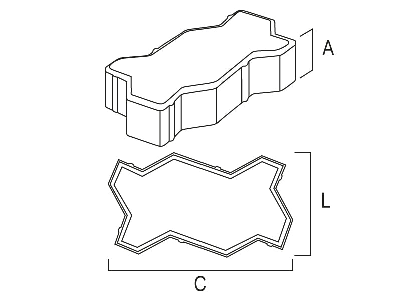 Pavimento Pavê - Uni - Cinza - Artebel®