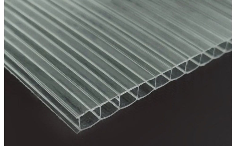 Placa policarbonato alveolar cristal UV