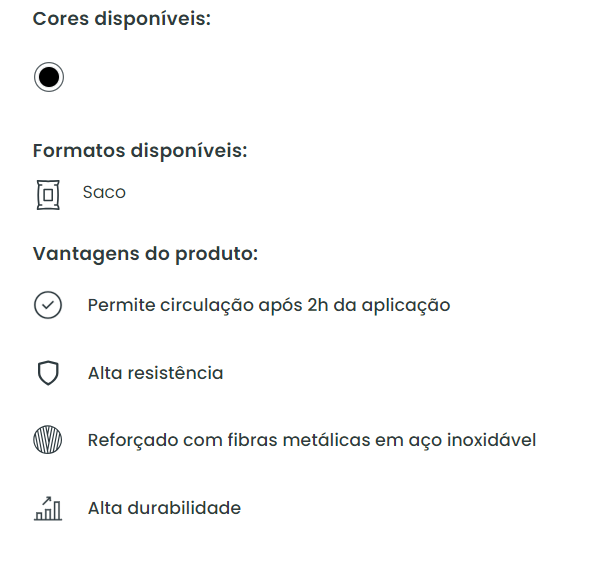BETÃO-S ESTRUTURAL RÁPIDO NEGRO 25KG - SECIL