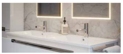 Lavatório com 2 pios - MoovLux