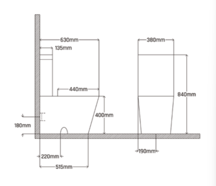 Modelo Lagos - Sanita ou Bidé - MoovLux