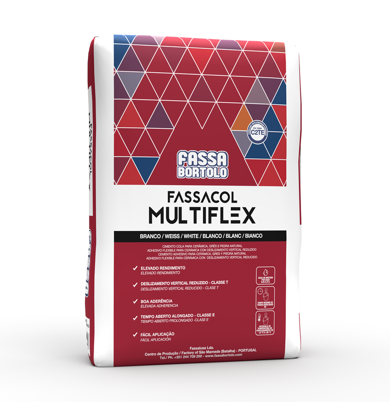 Cimento-cola Fassacol Multiflex - 25 Kg - FASSA