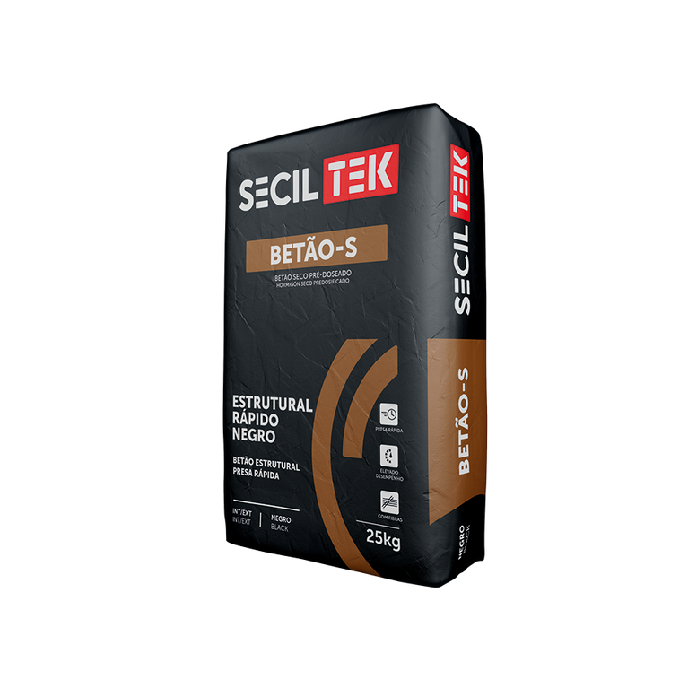 BETÃO-S ESTRUTURAL RÁPIDO NEGRO 25KG - SECIL
