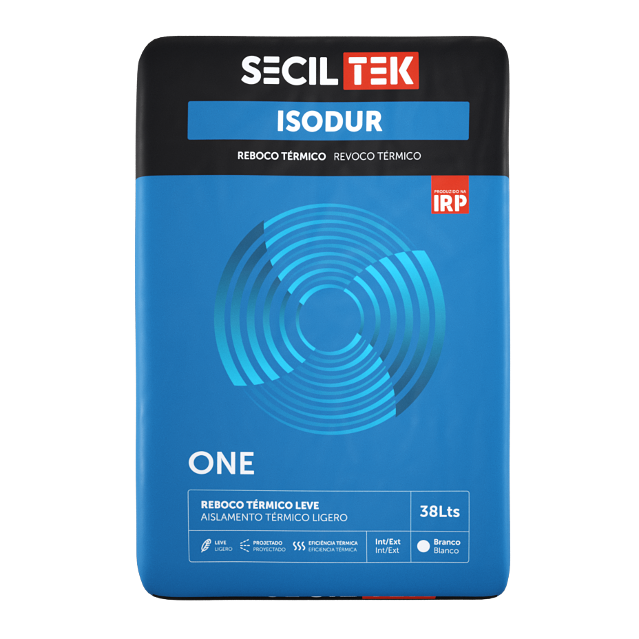 Isodur One - Reboco térmico - 38 litros - SECIL