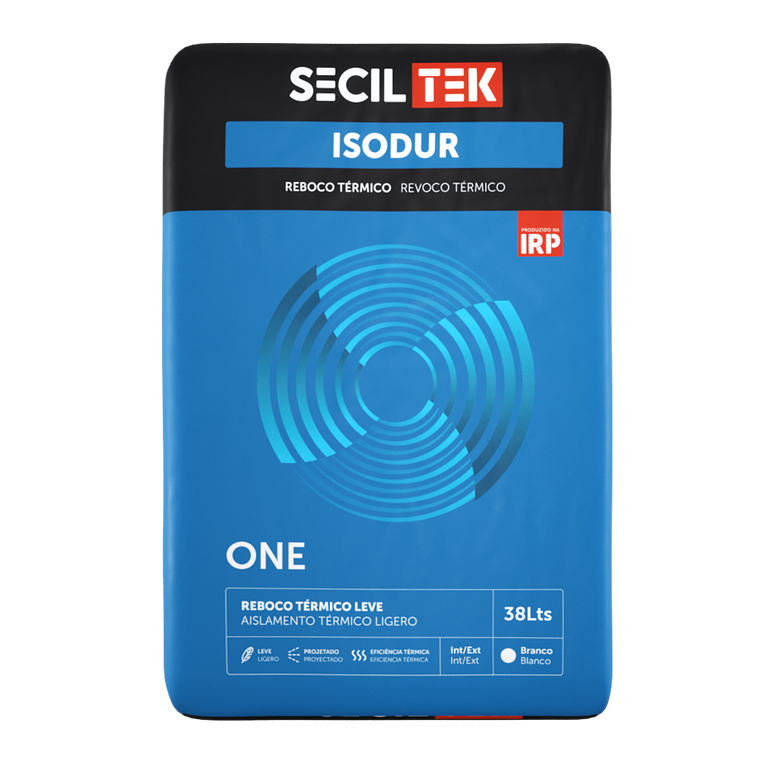 Isodur One - Reboco térmico - 38 litros - SECIL