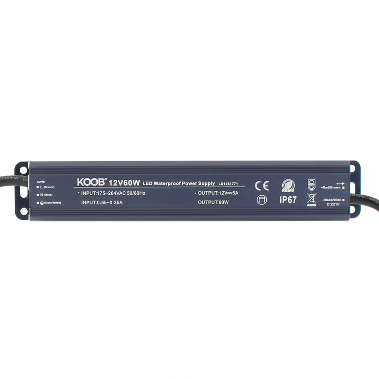 Fonte de alimentação IP67 - DC12V/60W/5A