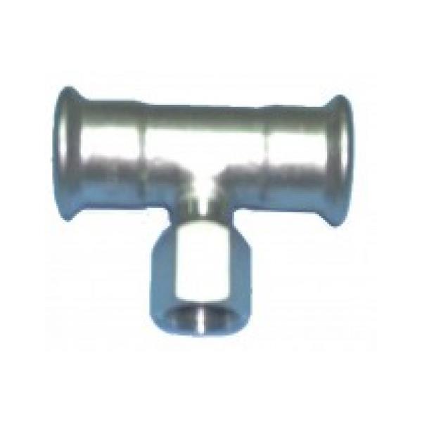 T Roscado ao Centro Fêmea - Acessório de Cravar Inox