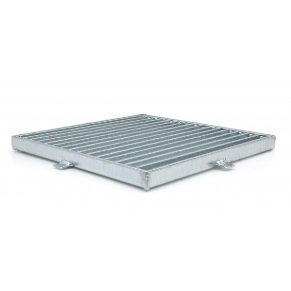 Grelha barras com aro top galvanizado ou inox