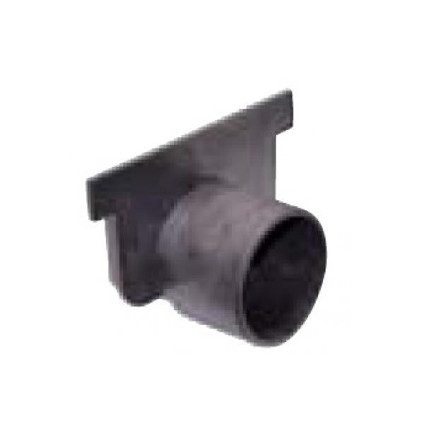 Canal Modular 100 em PP Negro e Grelha Metálica