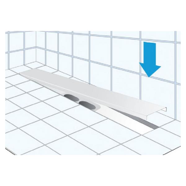 Ralo para escoamento em linha em ABS e grelha inox - FIRST