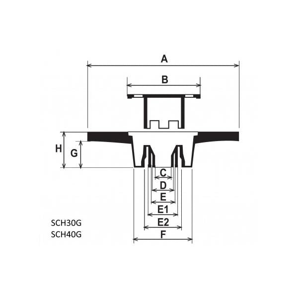 Tampa ou pratos sifonados em PVC