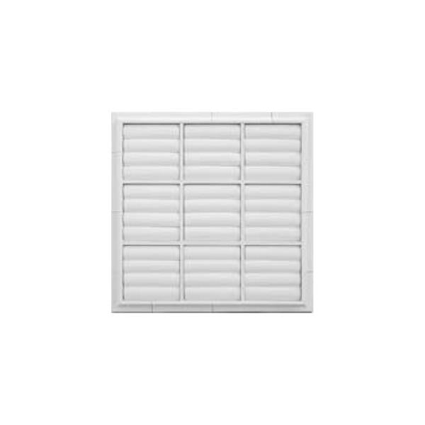 Grelha de ventilação Alhetas de Gravidade Tipo S em PVC