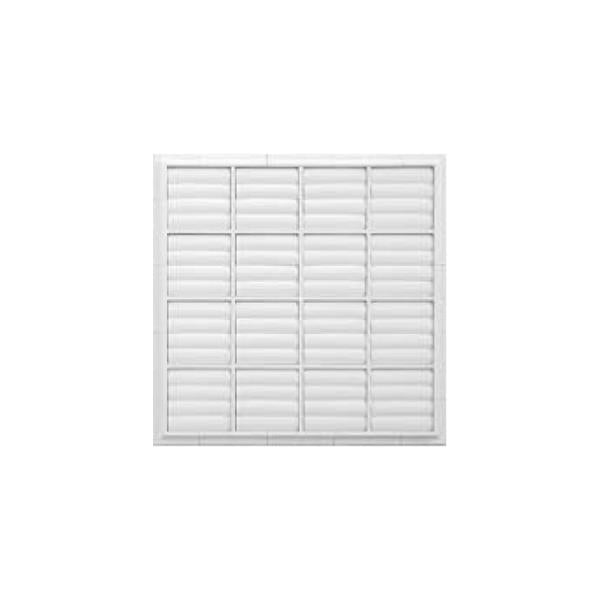 Grelha de ventilação Alhetas de Gravidade Tipo S em PVC