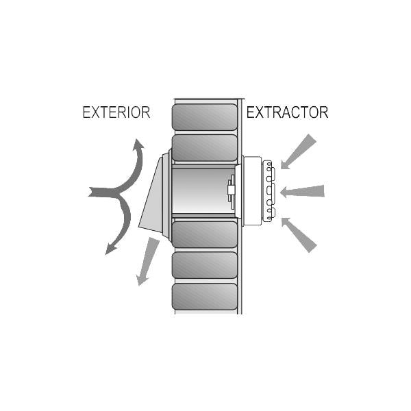 Boca saída Branca em PVC