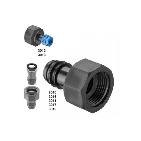 União Rosca Fêmea com Porca Loca Acetal Microtubo Abrisa