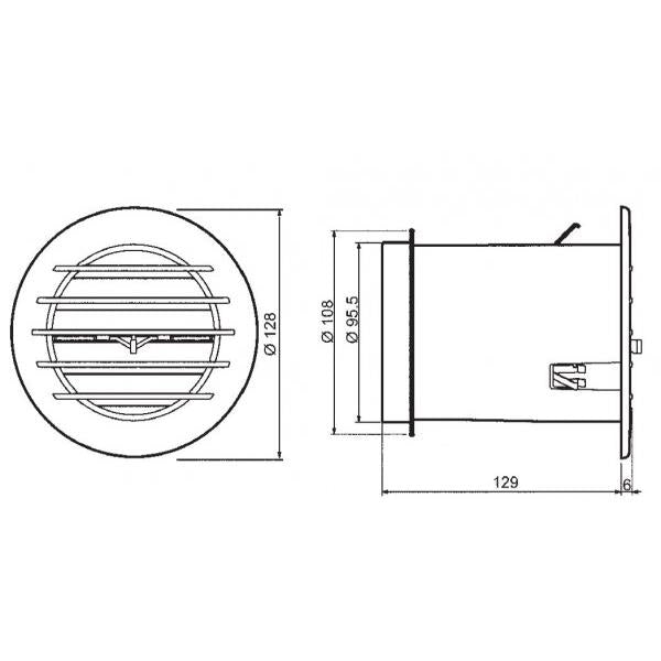 Grelha de ventilação Termostática - Air Control