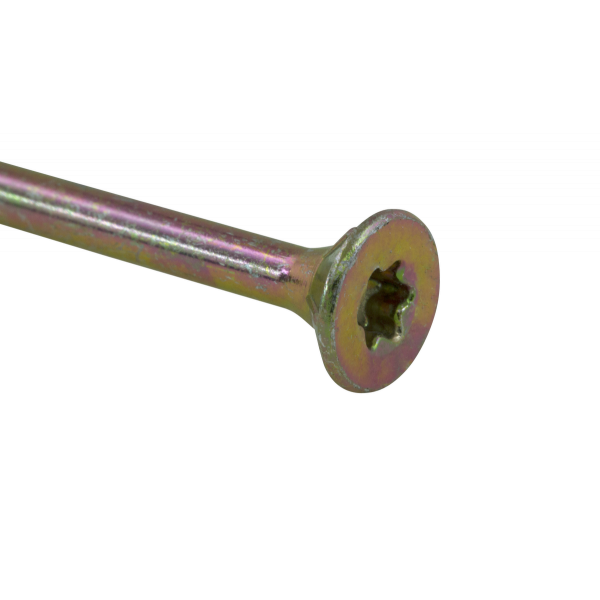 parafuso para madeira cabeça plana TX (Torx) com rosca parcial