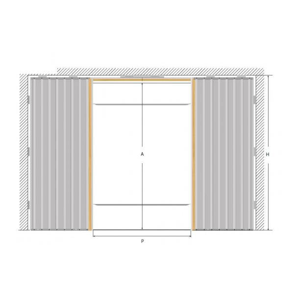 Cassete / caixilho kriket dupla gesso