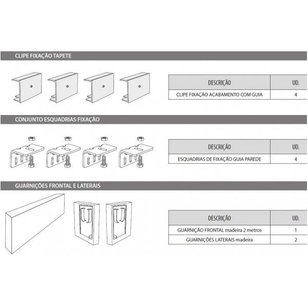 Kit porta deslizante externa à parede Kriket