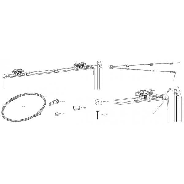 Kit KAUT40 de fecho automático para porta Kriket