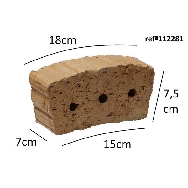 Tijolo curvo para forno