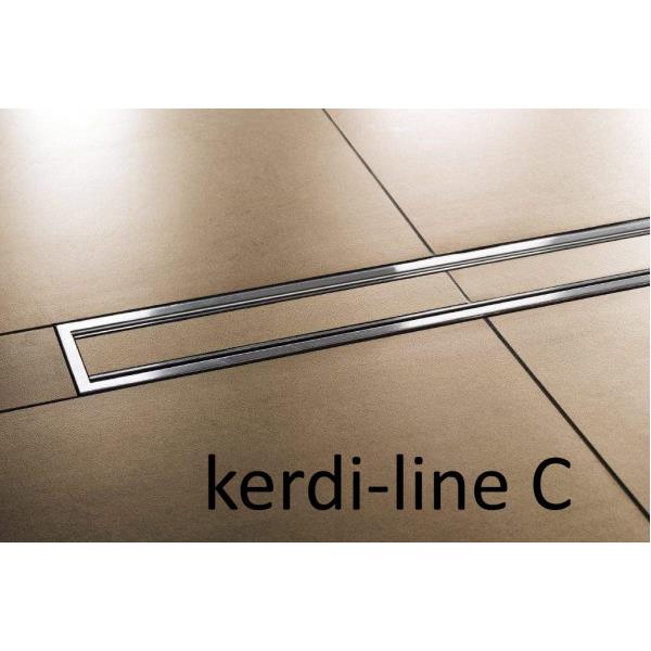 Remates e coberturas para escoamentos Kerdi-line - modelos A, B e C - SCHLÜTER