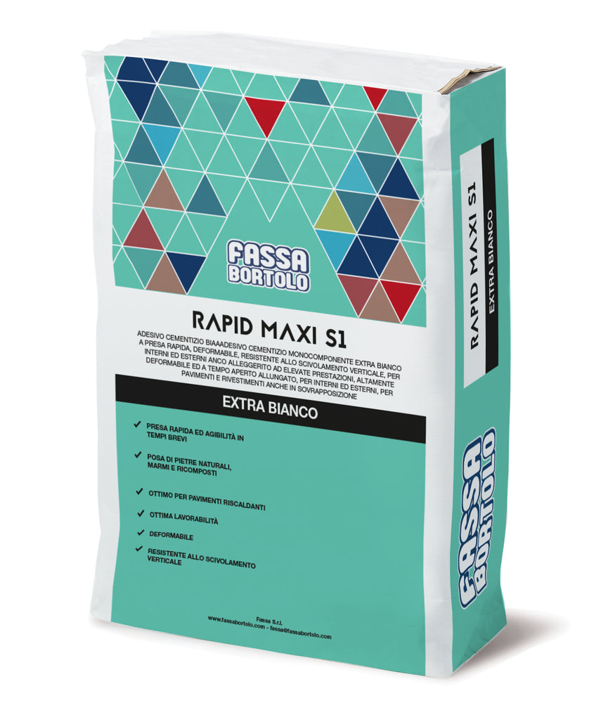 Cimento-cola Fassacol Rapid Maxi S1 - 25 Kg - FASSA