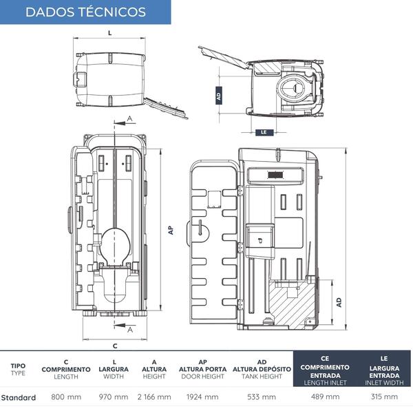 WC Sanitário provisório para obra