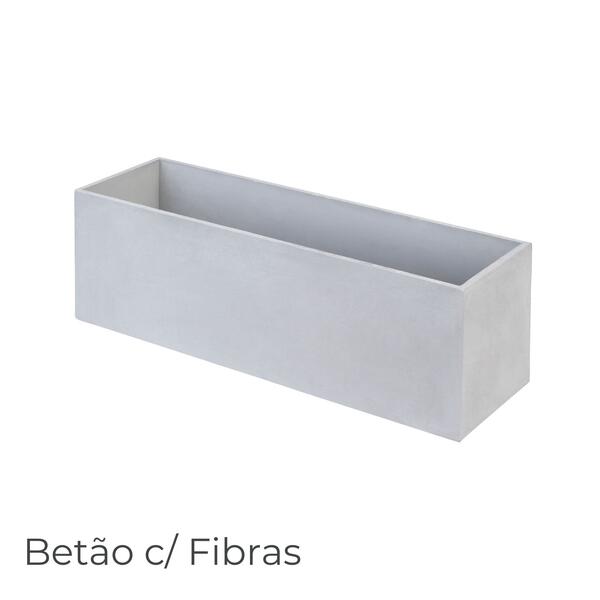 Floreira de betão e fibras