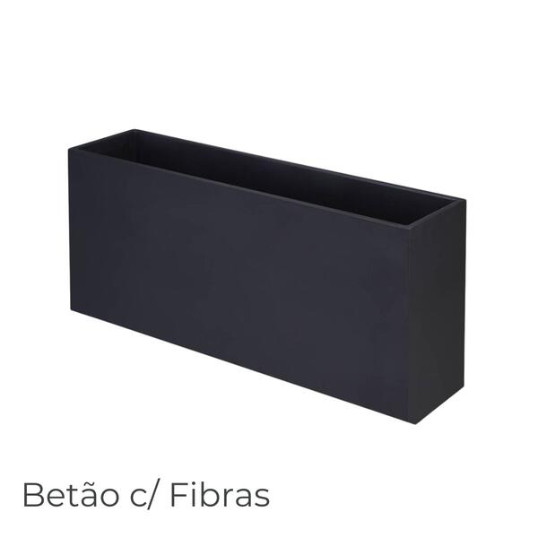 Floreira de betão e fibras