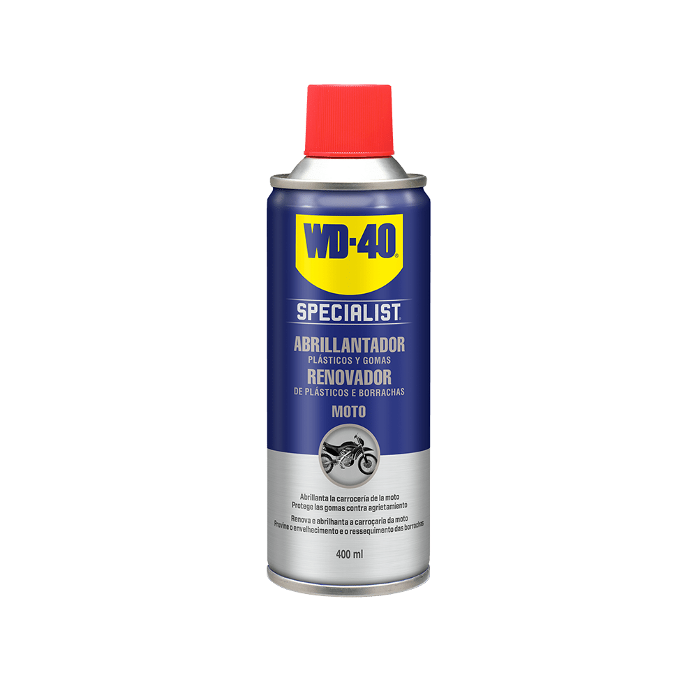Spray Renovador de Plásticos e Borrachas Specialist Moto 400 ml - WD-40