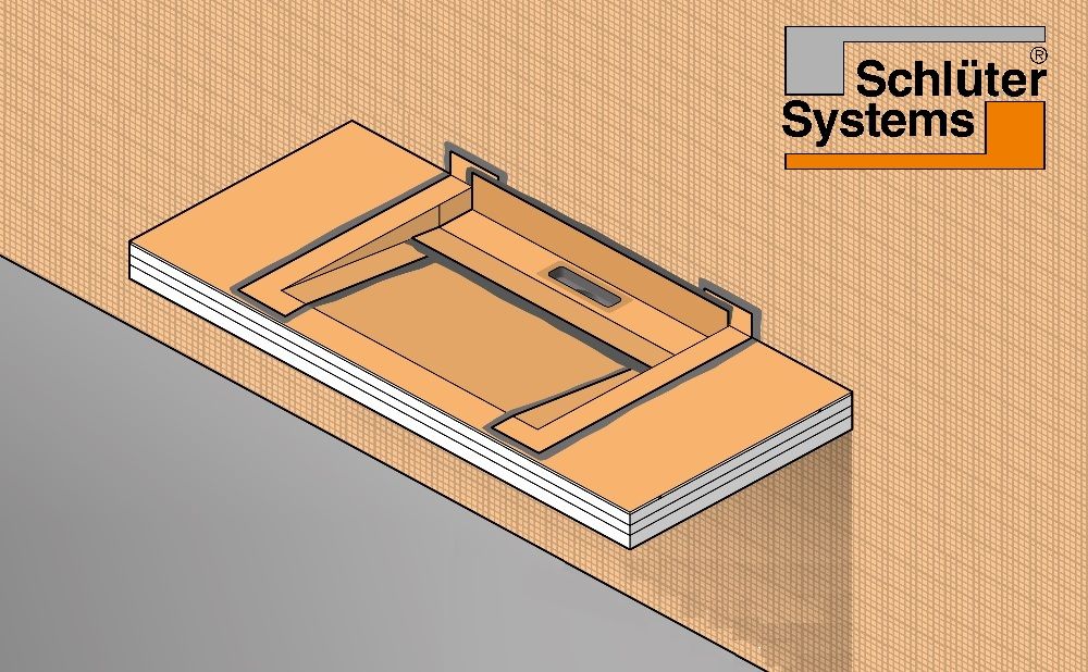 Lavatório KERDI-BOARD-WW - Schlüter