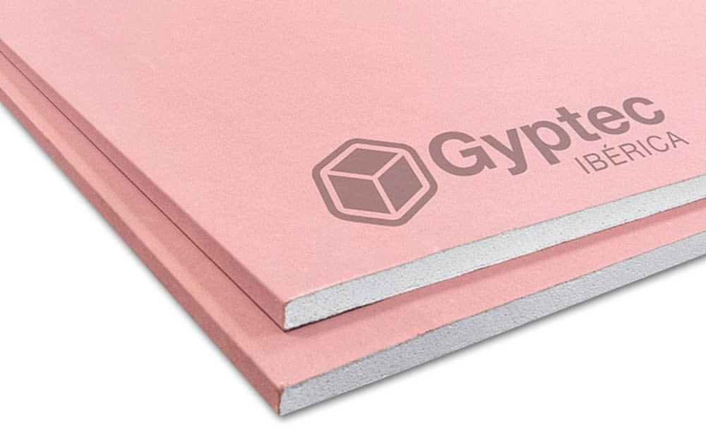 Placa de gesso Gyptec rosa (corta-fogo)