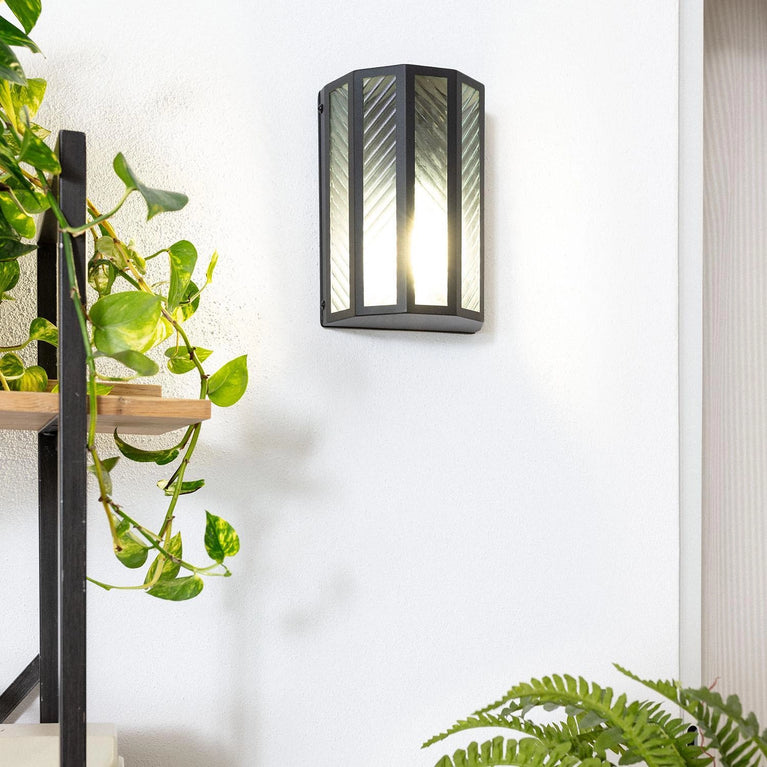 Aplique de Parede Exterior Vidro Hadley