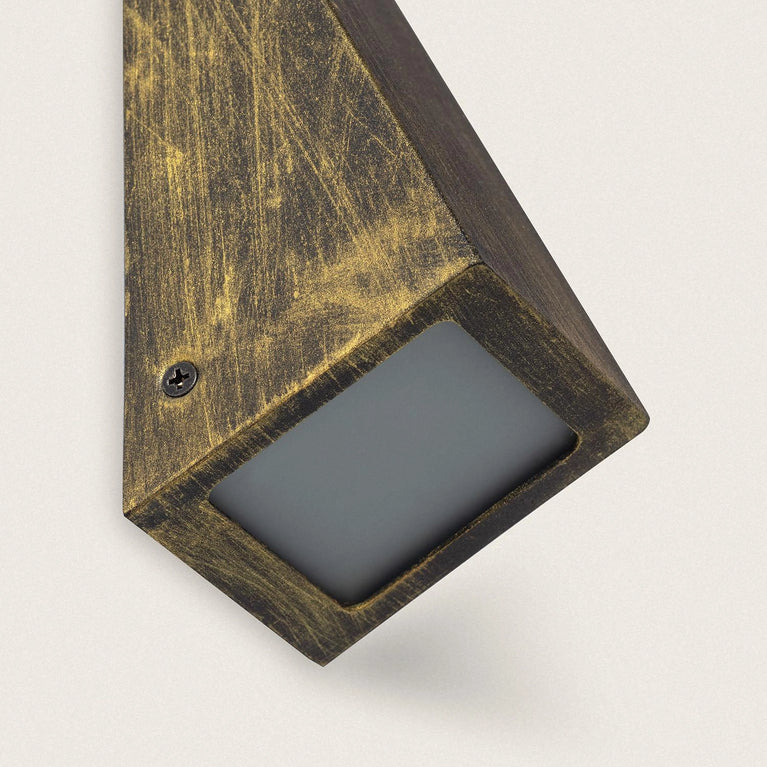 Aplique de Parede Exterior Metal e Vidro Ruzafa