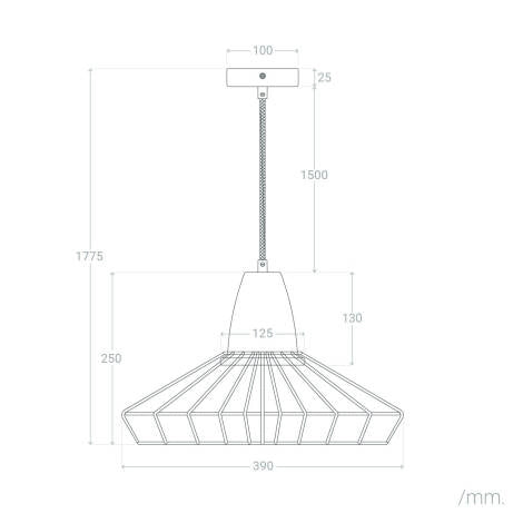 Candeeiro Suspenso Metal Keler