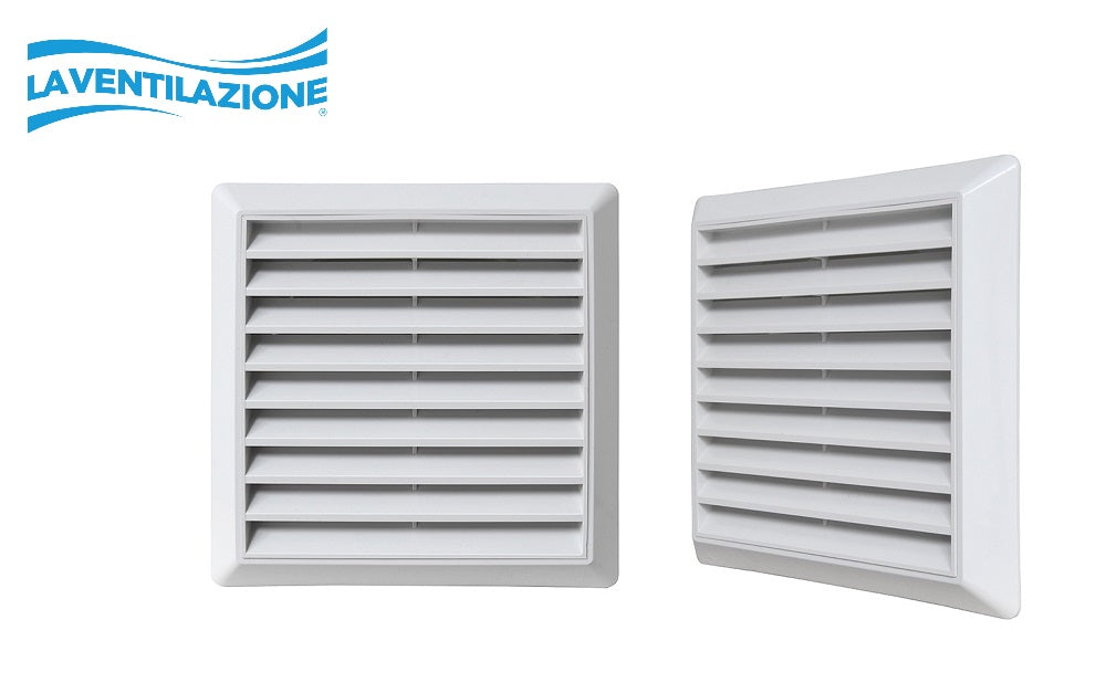 Grelha de Saida PVC - Abas Fixas